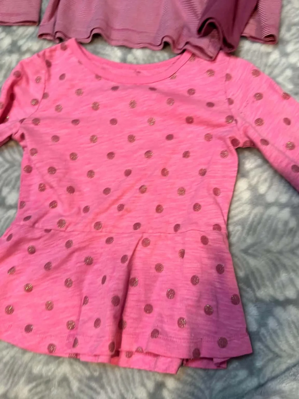Carter's Pink & Berry Girls' Long-Sleeve Tees - Set of 3